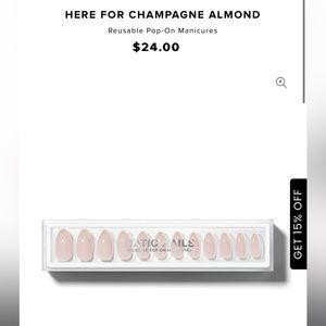 Here for Champagne Almond Static Nails